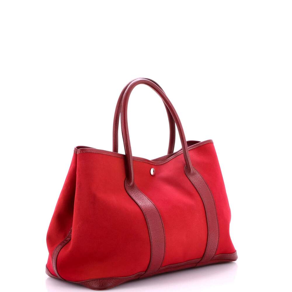 Hermes Garden Party Tote Toile And #241026H19B - Picture 2 of 9